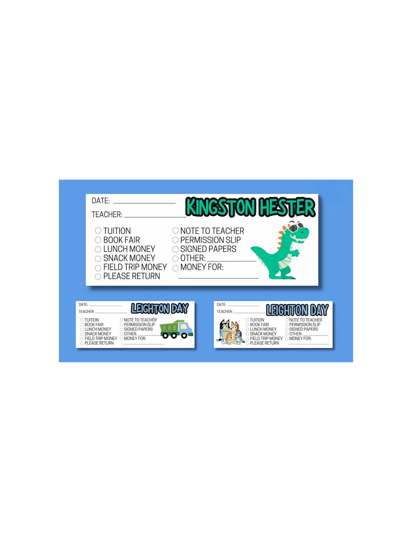 School Money Envelope (SET OF 10)