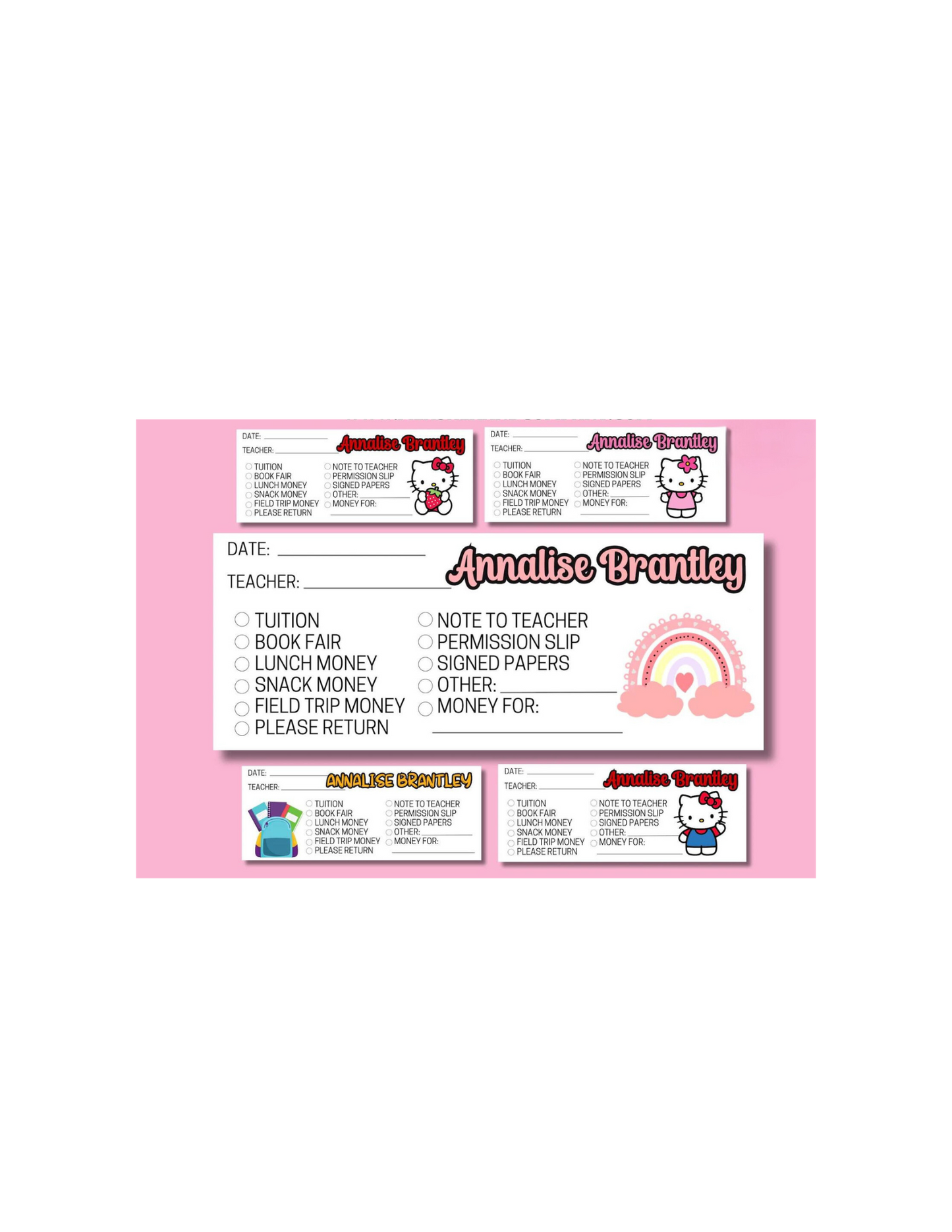 School Money Envelope (SET OF 10)