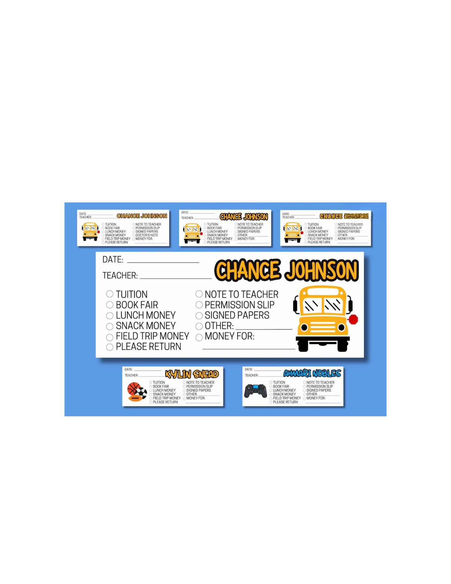 School Money Envelope (SET OF 10)