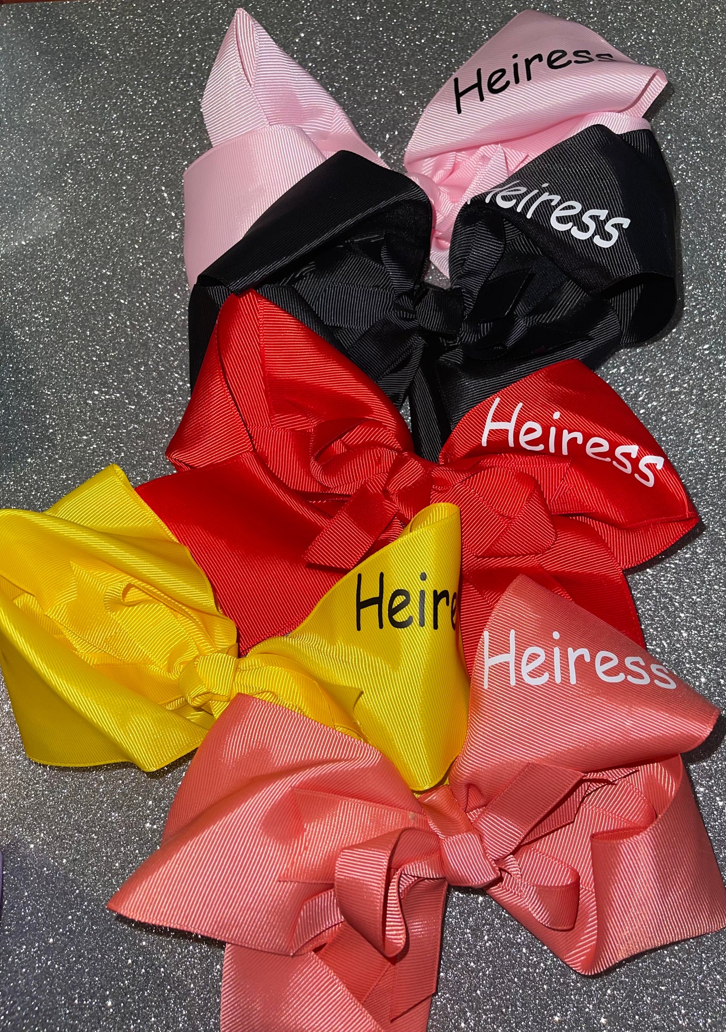Personalized Hair bows in Different colors SET OF 12