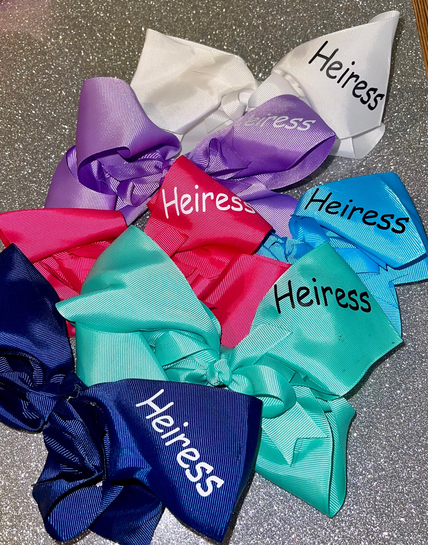 Personalized Hair bows in Different colors SET OF 12